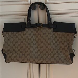 Gucci Monogram Canvas Tote Bag